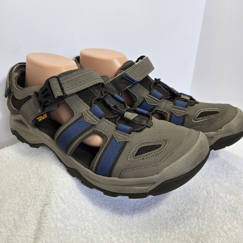 Teva Omnium 2 Mens Size 13 Bison Greige Water Shoes Bungee Cord Outdoor Hiking